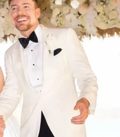 MrBeast Wedding White Blazer
