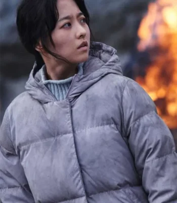 Myeong-hwa Concrete Utopia 2023 Purple Puffer Jacket