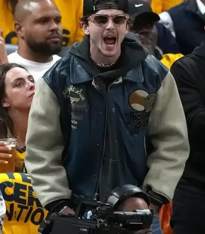 NBA Indiana Pacers Timothee Chalamet Leather Jacket