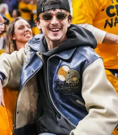 NBA Indiana Pacers Timothee Chalamet Leather Jacket