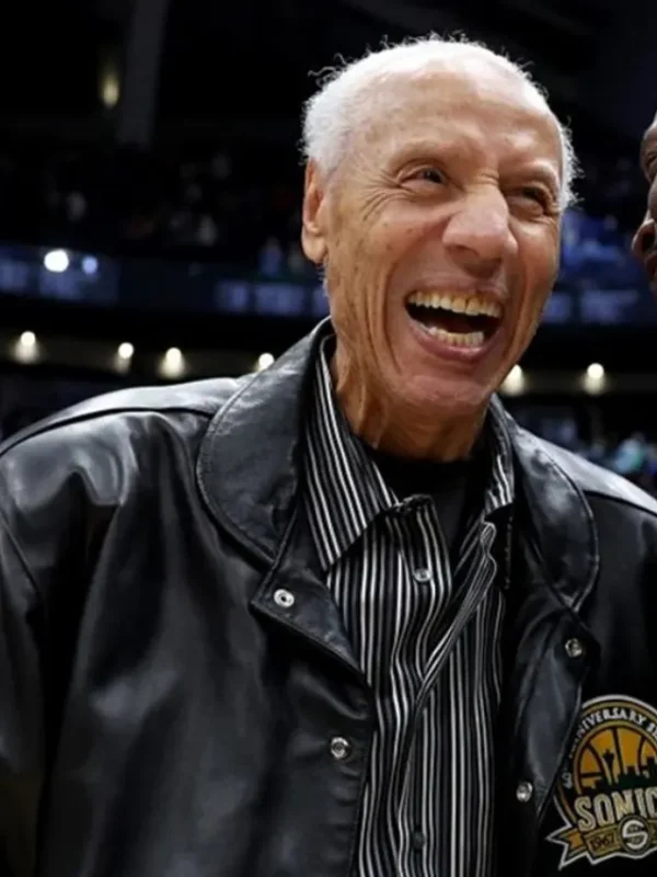 Lenny Wilkens Black Leather Jacket