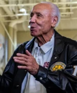 Lenny Wilkens Black Leather Jacket