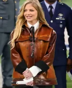 Luísa Sonza Brown Leather Jacket