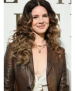 NY Fashion Week 2026 Lana Del Rey Leather Blazer