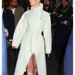 NYC 2025 Anya Taylor Joy White Coat