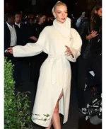 NYC 2025 Anya Taylor Joy White Coat