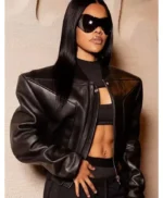 NYC 2025 Teyana Taylor Leather Jacket