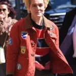 NYC 2026 Brandi Carlile Red Quilted Jacket
