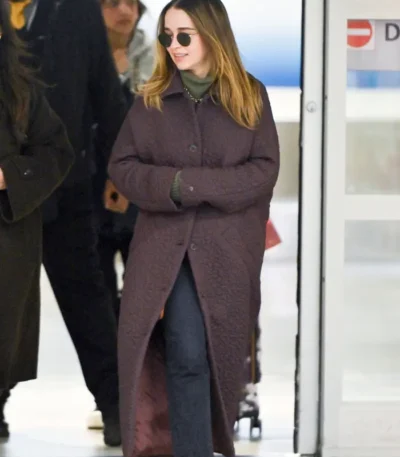NYC 2026 Emilia Clarke Coat