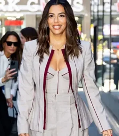 NYC 2026 Eva Longoria Peplum Blazer