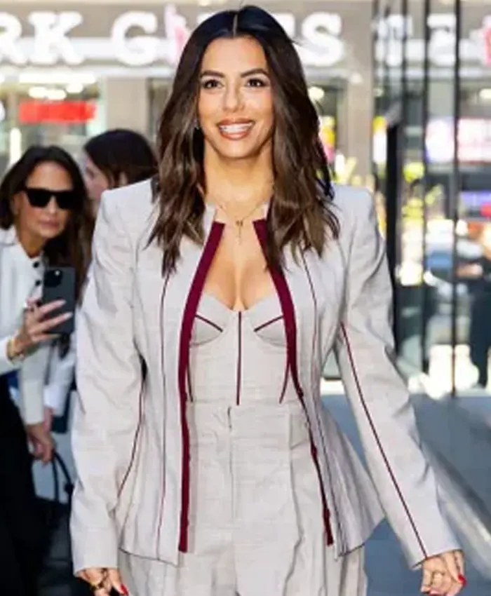 NYC 2026 Eva Longoria Peplum Blazer NYC 2026 Eva Longoria Peplum Blazer