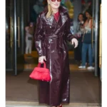 NYC 2026 Meryl Streep Leather Coat