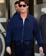 NYC 2026 Nicholas Galitzine Blue Jacket