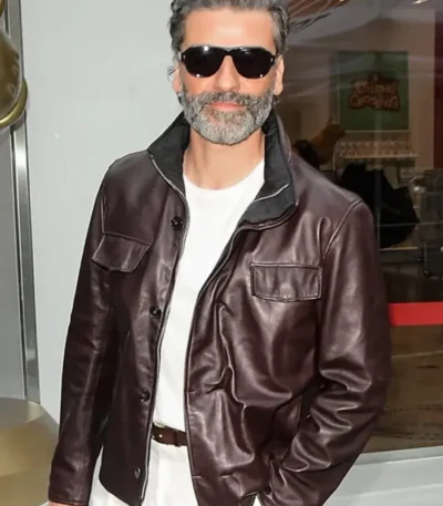 NYC 2026 Oscar Isaac Leather Jacket