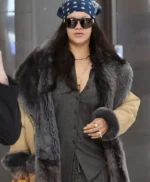 NYC 2026 Rihanna Beige Long Coat
