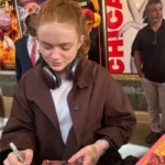 NYC 2026 Spider Man Brand New Day Sadie Sink Brown Jacket