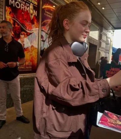 NYC 2026 Spider Man Brand New Day Sadie Sink Brown Jacket
