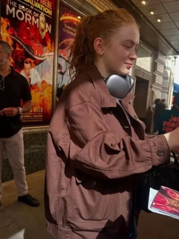 NYC 2026 Spider Man Brand New Day Sadie Sink Brown Jacket