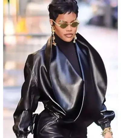 NYC 2026 Teyana Taylor Leather Jacket
