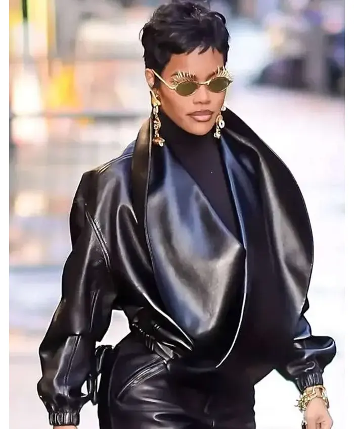 NYC 2026 Teyana Taylor Leather Jacket NYC 2026 Teyana Taylor Leather Jacket