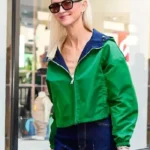 NYC 2026 Zanna Rassi Green Hooded Jacket