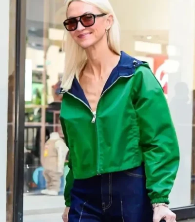 NYC 2026 Zanna Rassi Green Hooded Jacket