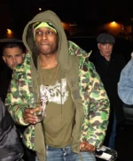 NYC ASAP Rocky Green Camo Puffer Jacket