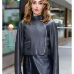 NYC Chloe Fineman Black Leather Jacket