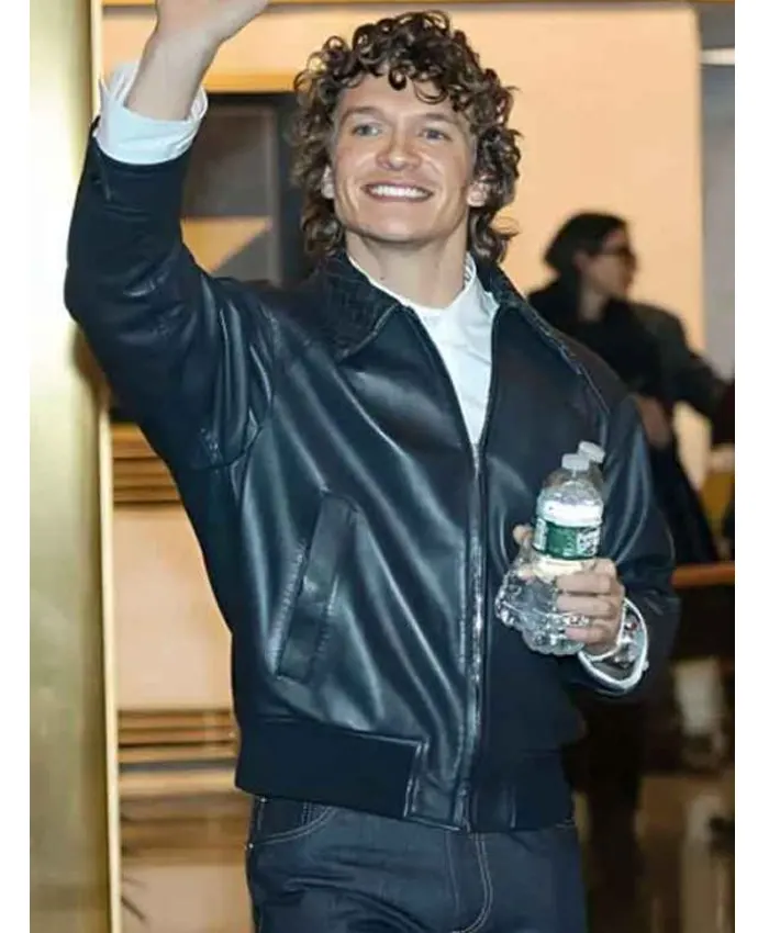 NYC Connor Storrie Black Leather Jacket NYC Connor Storrie Black Leather Jacket