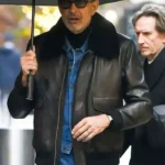 NYC Jeff Goldblum Shearling Leather Jacket