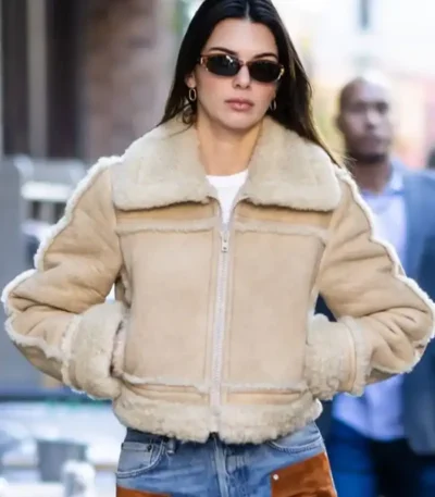 NYC Kendall Jenner Suede Leather Jacket