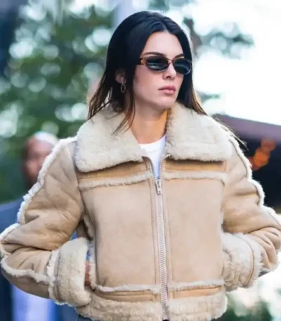 NYC Kendall Jenner Suede Leather Jacket