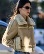 NYC Kendall Jenner Suede Leather Jacket