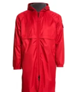 NYC Milly Alcock Red Hooded Coat