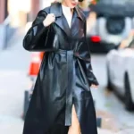 NYC Naomi Watts Black Leather Coat