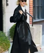 NYC Naomi Watts Black Leather Coat