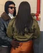 NYC Rihanna Green Cropped Jacket