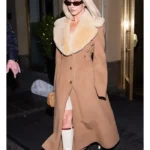 NYC Sydney Sweeney Brown Fur Coat