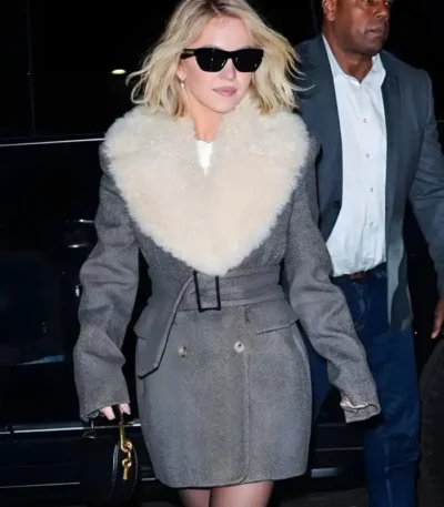 NYC Sydney Sweeney Grey Coat