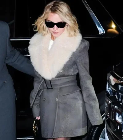 NYC Sydney Sweeney Grey Coat