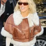 NYC Sydney Sweeney Shearling Leather Jacket