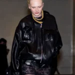 NYC Times Square 2026 Alex Consani Black Jacket