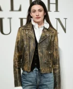 NYFW 2026 Diana Silvers Leather Jacket