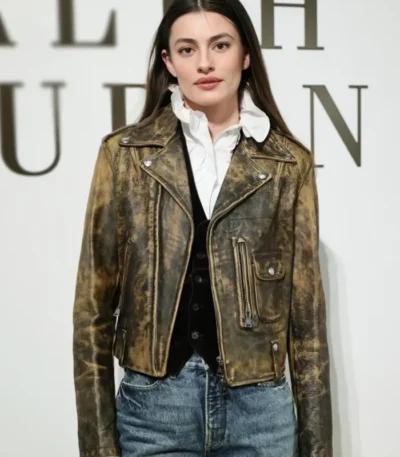NYFW 2026 Diana Silvers Leather Jacket
