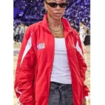 Naomi Ackie All Star Game Red Jacket