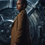 Nathalie Emmanuel Army of Thieves Long Brown Coat