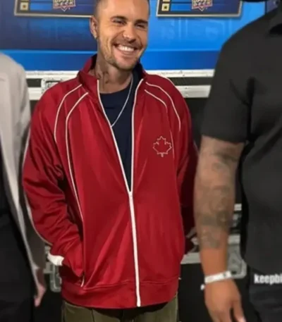 Justin Bieber Maple Leafs No Boundaries Track Jacket