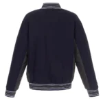Navy-Charcoal Accent Vancouver Canucks Varsity Wool Jacket