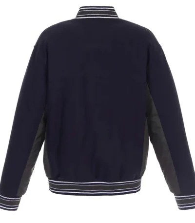 Navy-Charcoal Accent Vancouver Canucks Varsity Wool Jacket