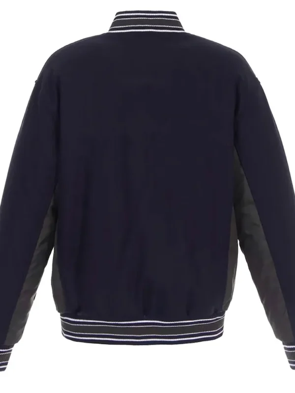 Navy-Charcoal Accent Vancouver Canucks Varsity Wool Jacket